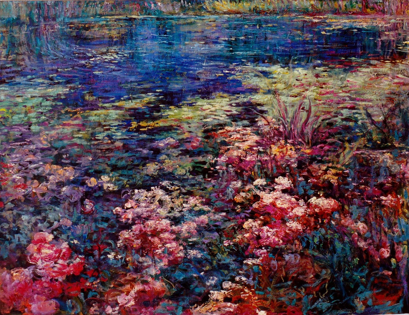 (Chromatic Pulse) Oil on canvas 30x40inches 2000-2010 Landscape Paintings