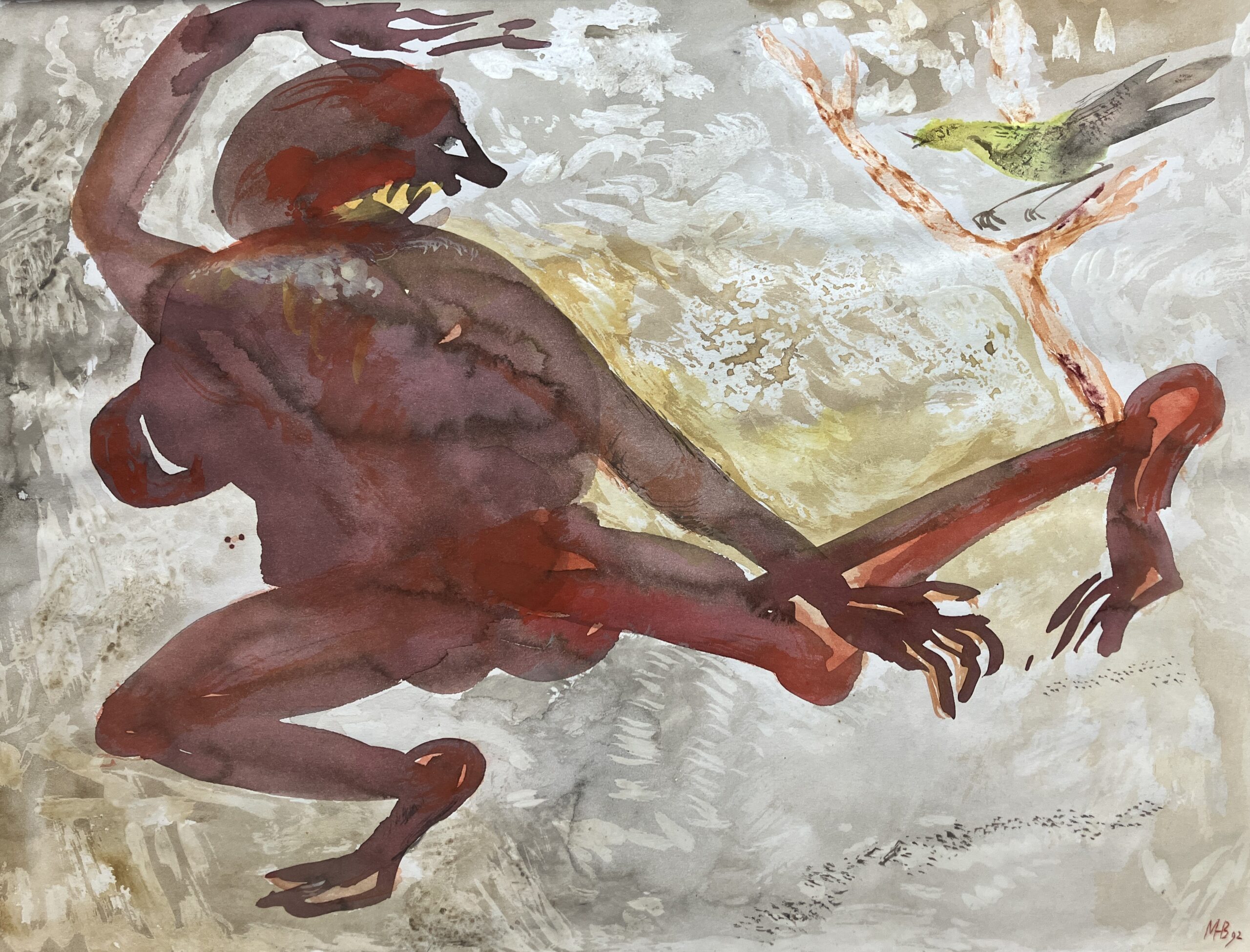 (Encroachment No 1) Mixed-media 12.6x9.5inches