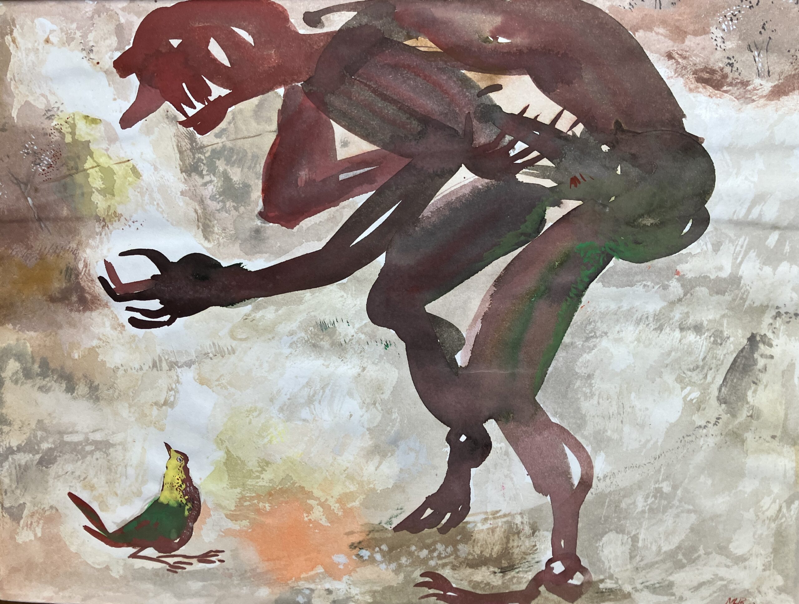 (Encroachment No 2) Mixed-media 12.5x9.5inches