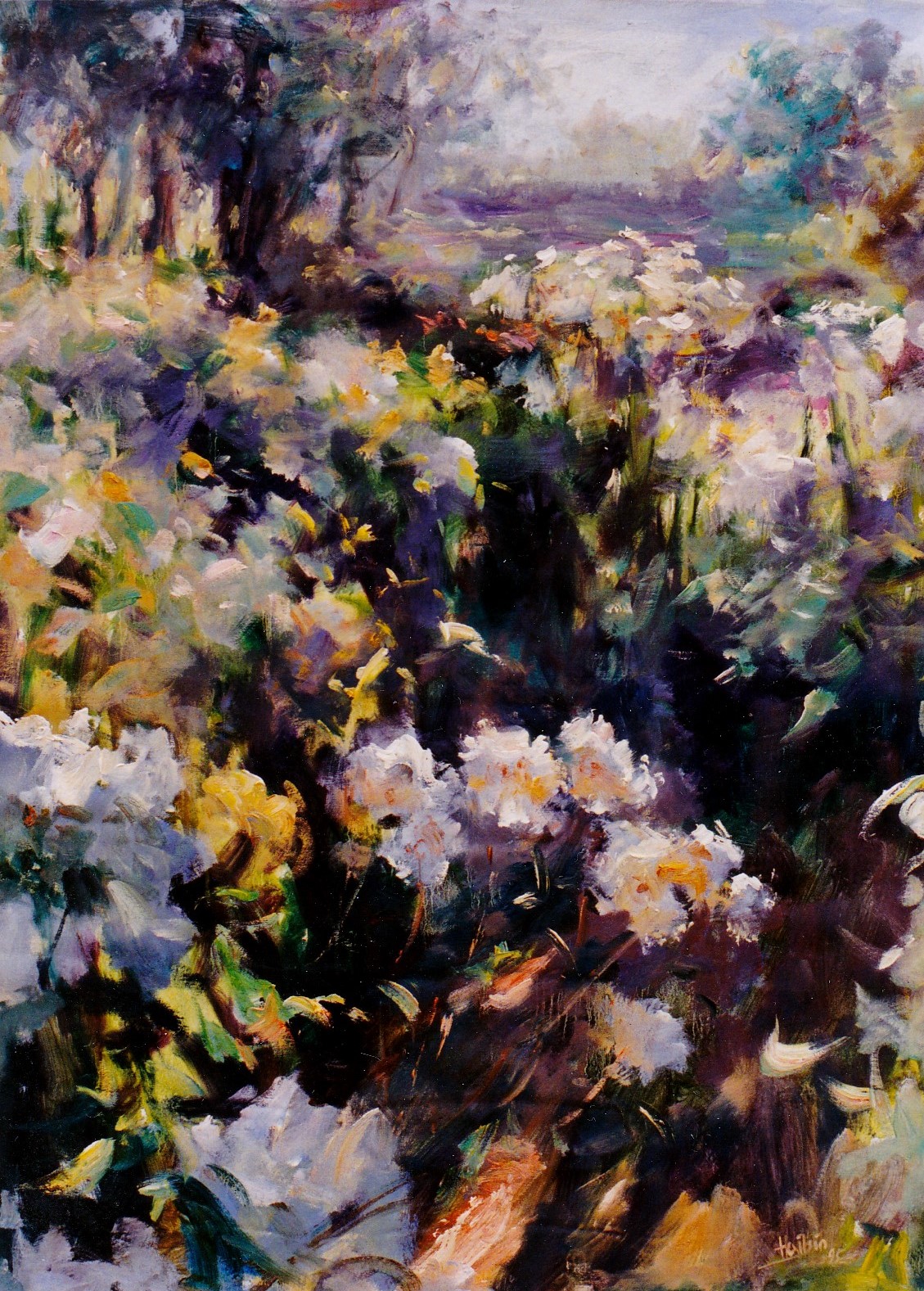 (Luminous Meadow) Oil on canvas 30x40inches 2000-2010 Landscape Paintings