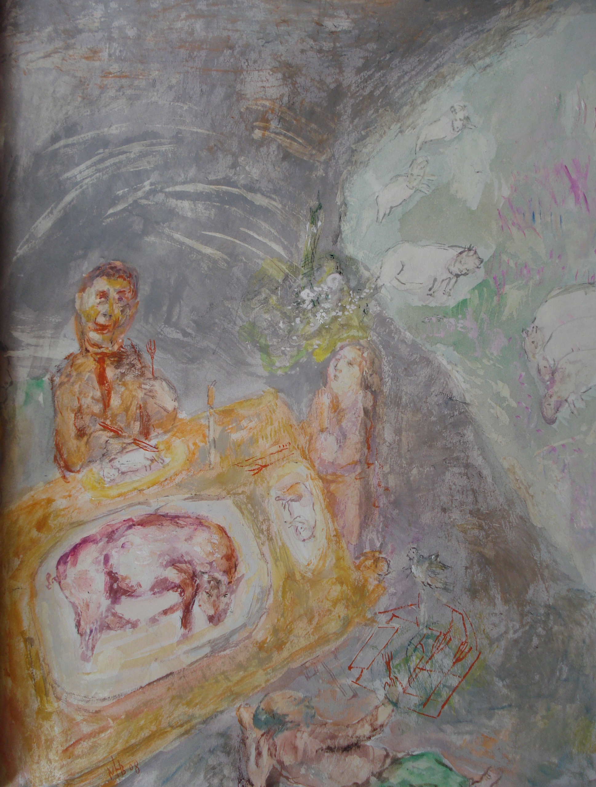 (Meat eater) Mixed-media
