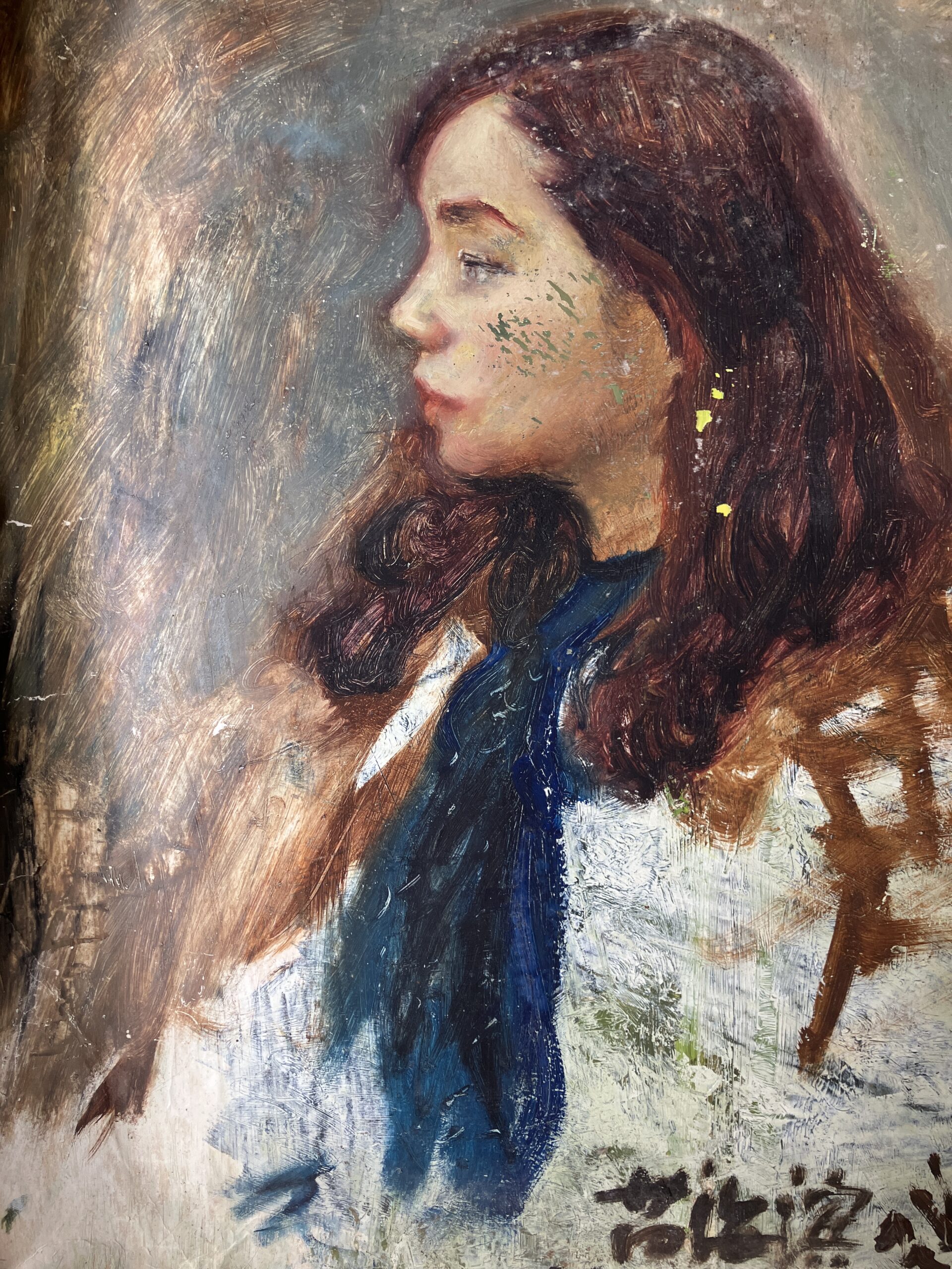 Portrait Oil on cardboard 20x24inches