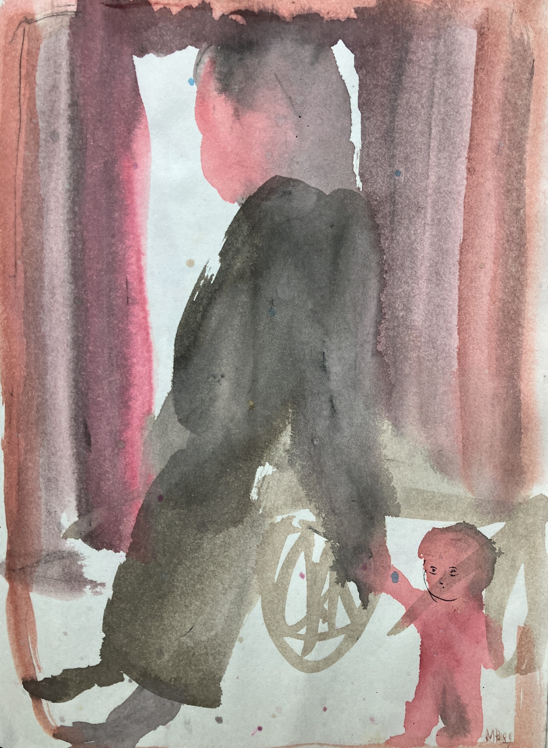 (Shadow and Embers) Water color & Ink