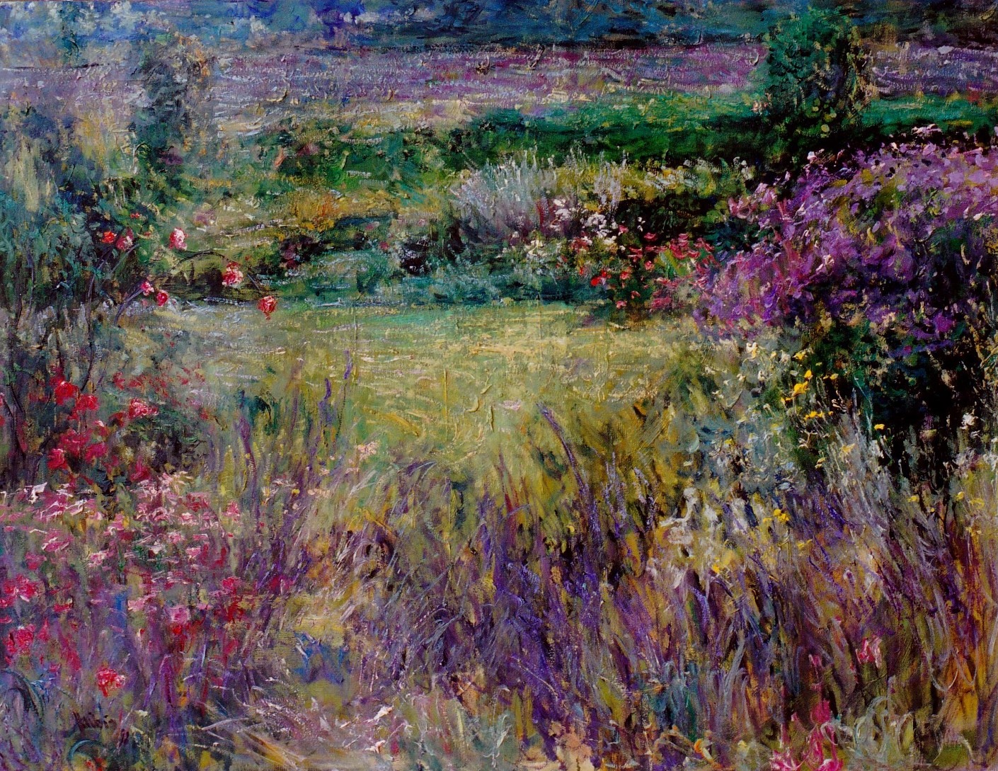 (Spectrum Leap) Oil on canvas 30x40 inches Landscape Paintings from 2000s-2010s