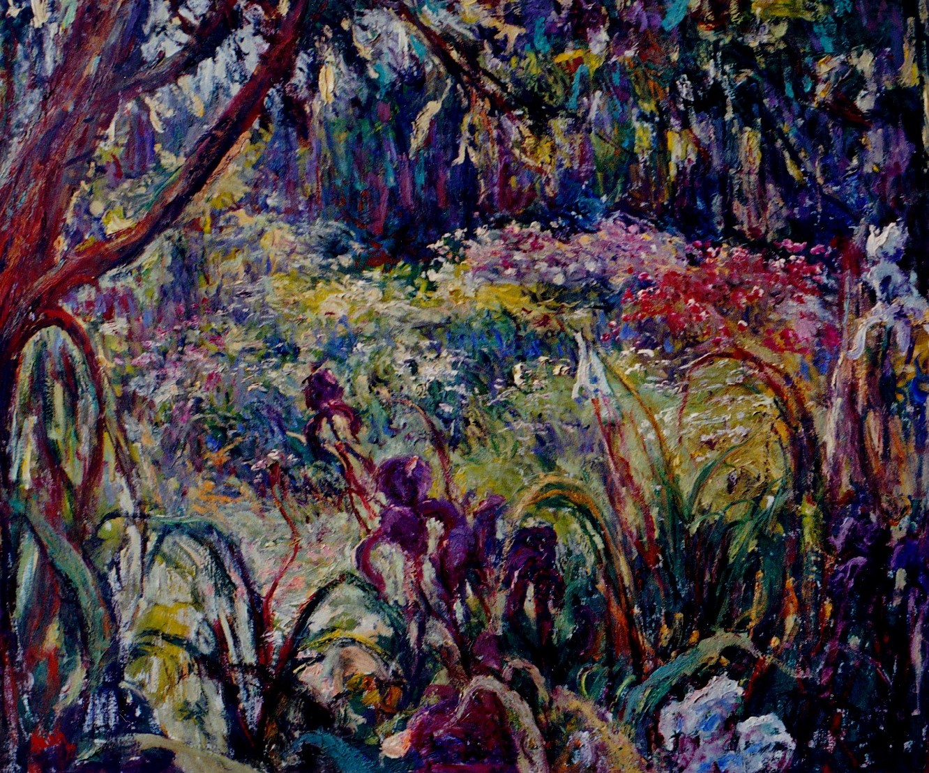 (The Azure Glade) Oil on canvas 30x40inches Landscape Paintings from 2000s-2010s
