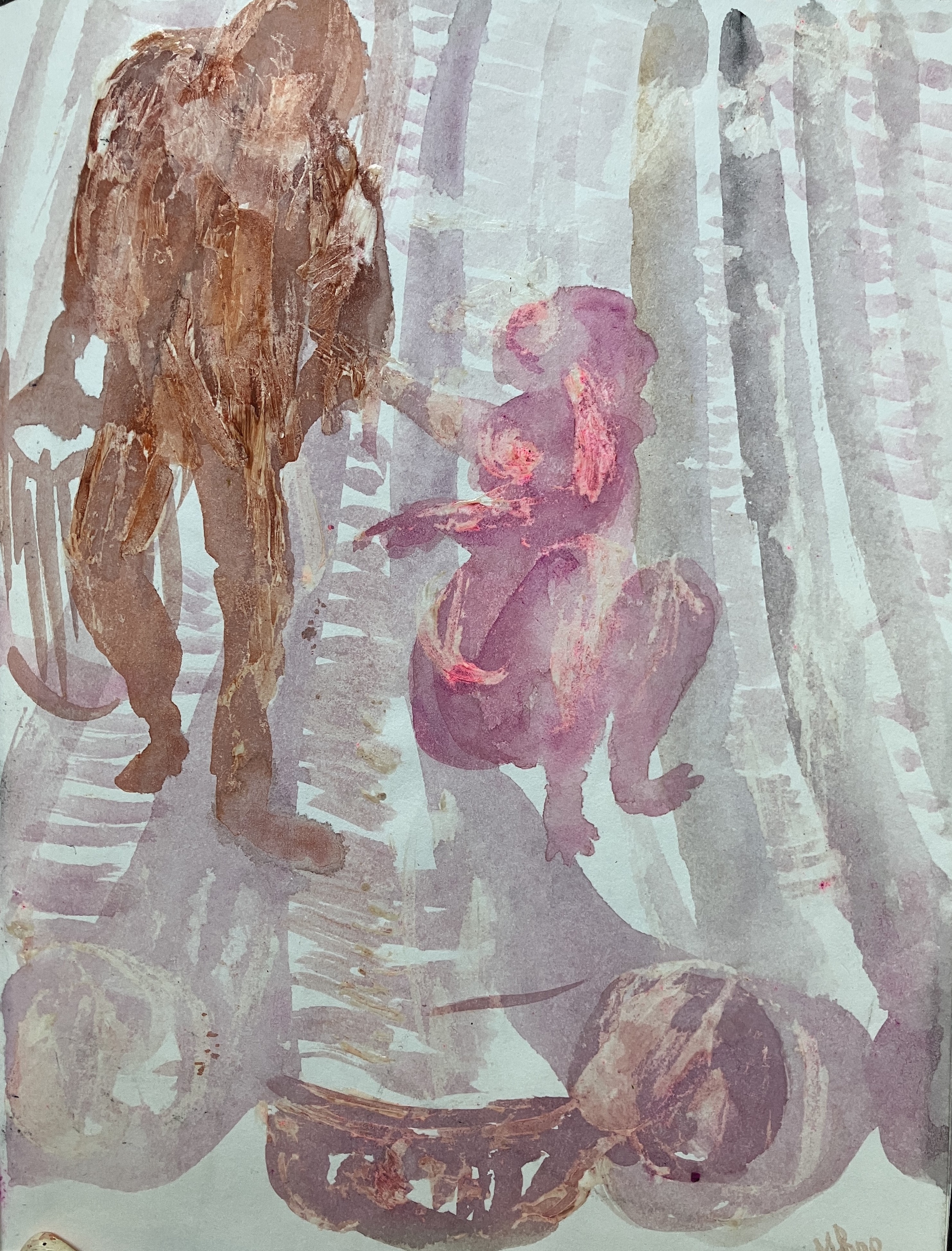 (The Tiled cage) Mixed-media