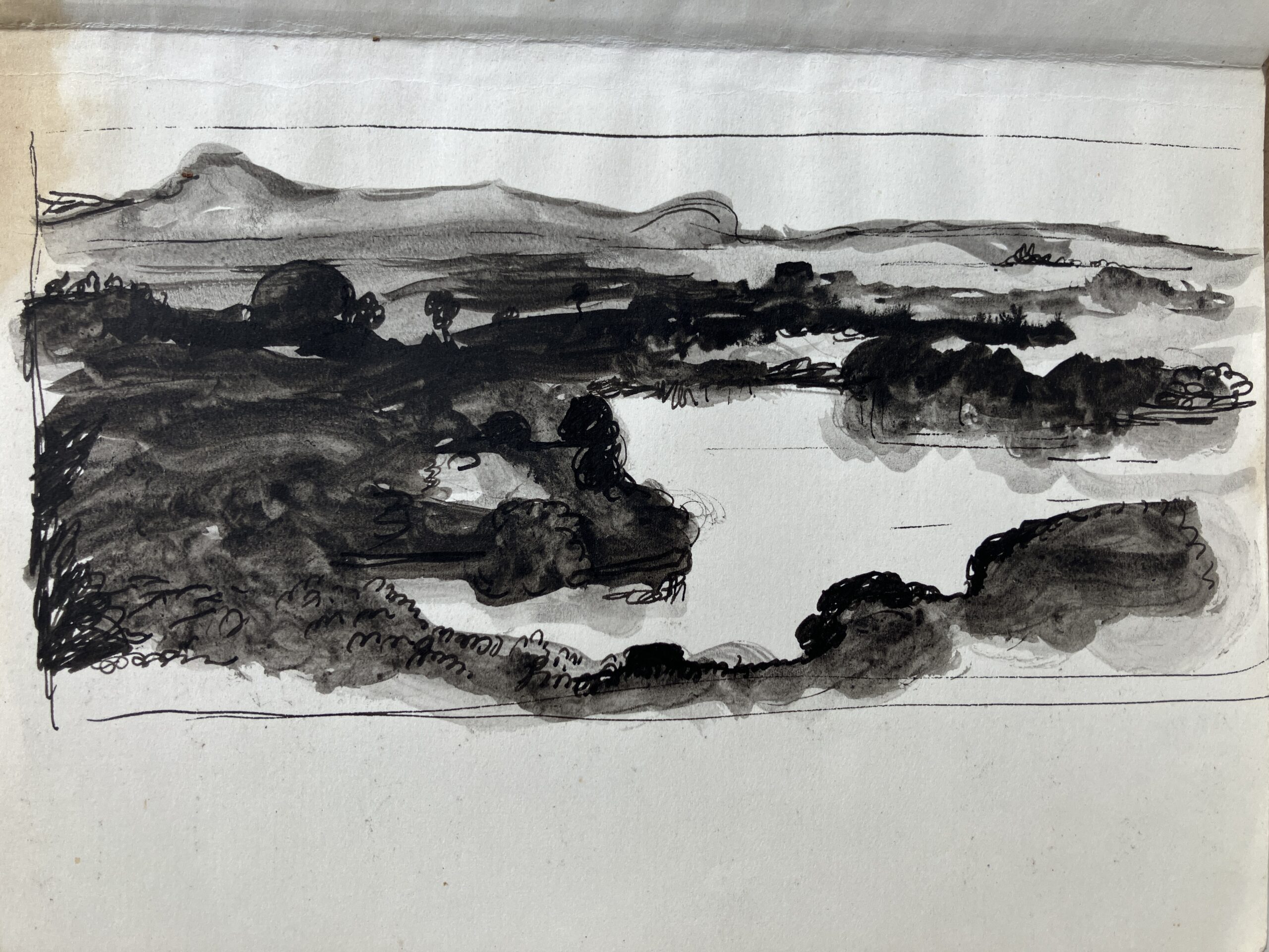 Sketch Chinese ink and Fountain pen